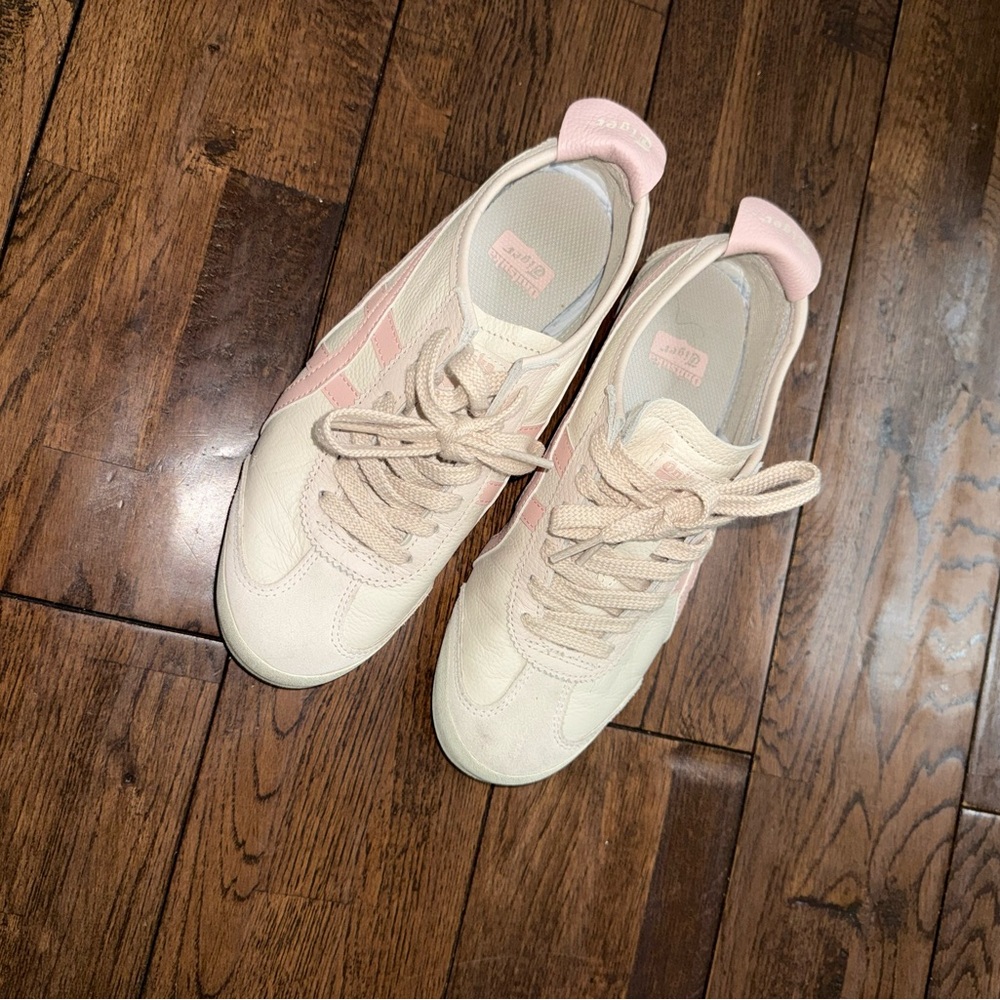 Women's Pink and Cream Sneakers